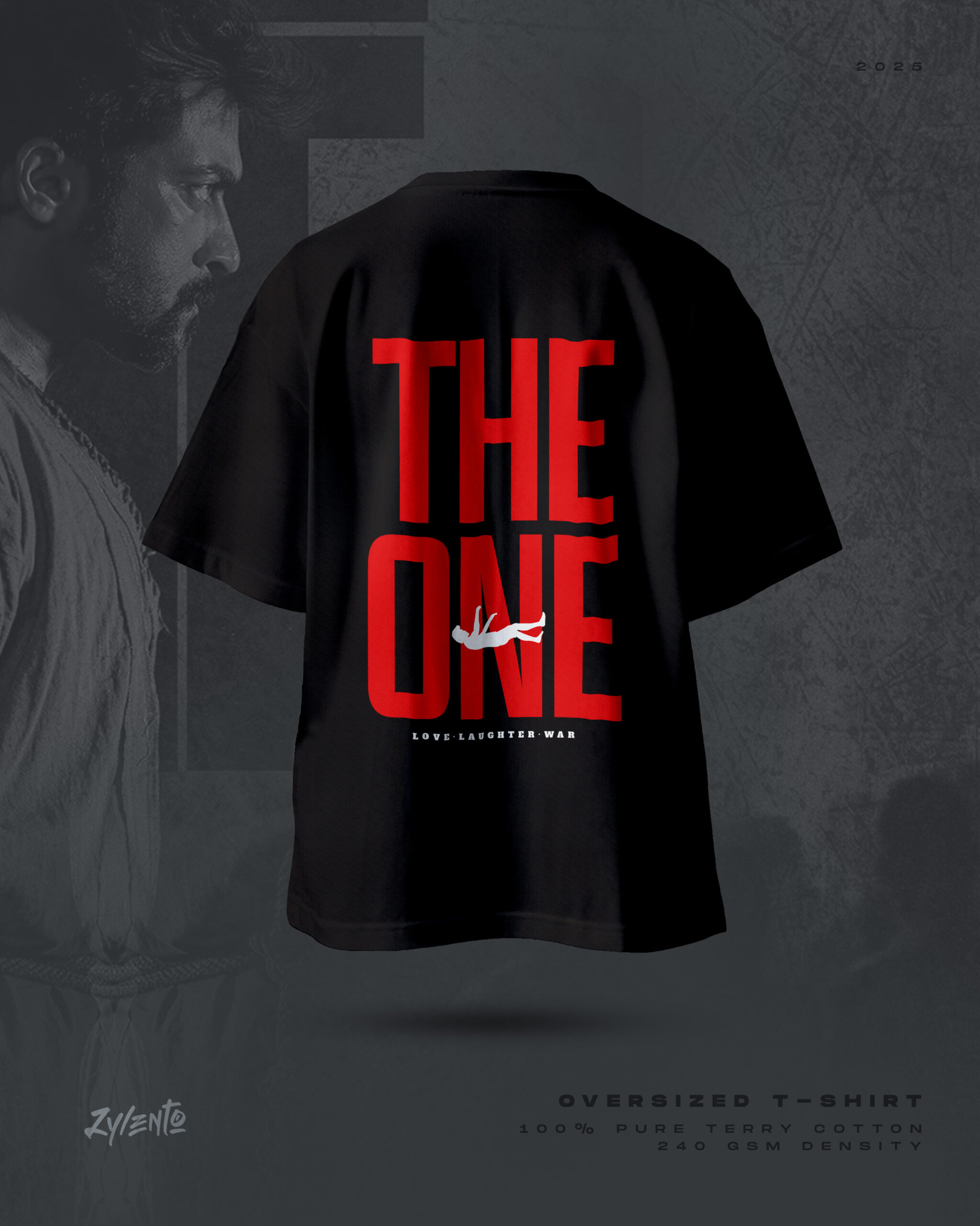 Retro T-shirt (Oversized) - The One (Red) - Surya Movie