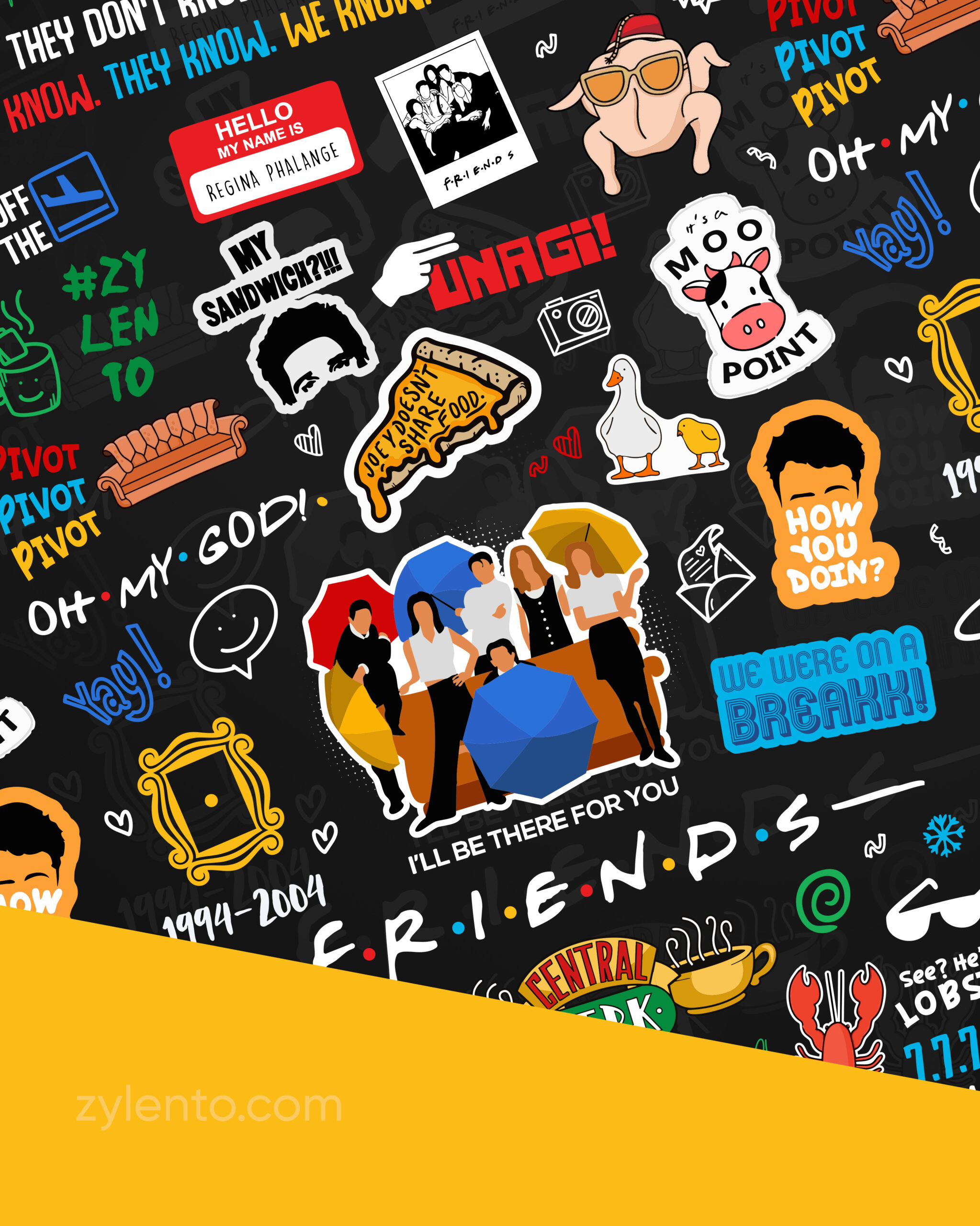 F.R.I.E.N.D.S. "ICONic" Oversized T-Shirt - Zylento Official - Image 5