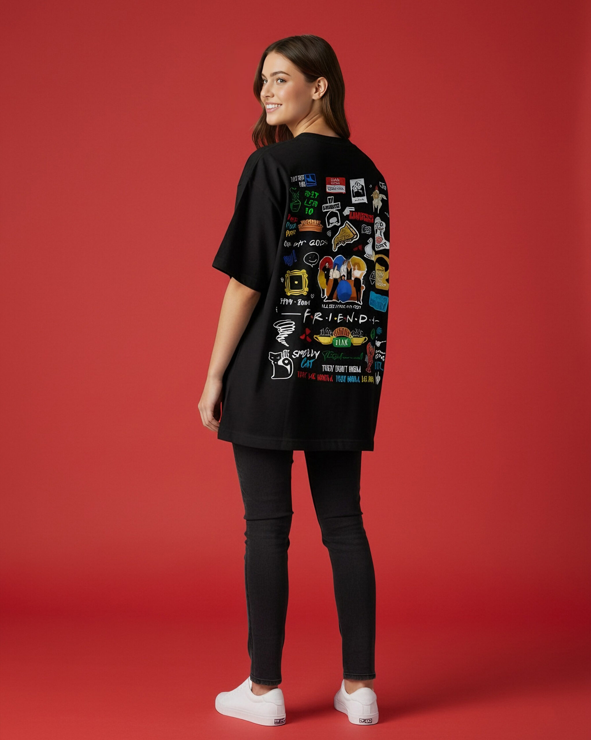 F.R.I.E.N.D.S. "ICONic" Oversized T-Shirt - Zylento Official - Image 4